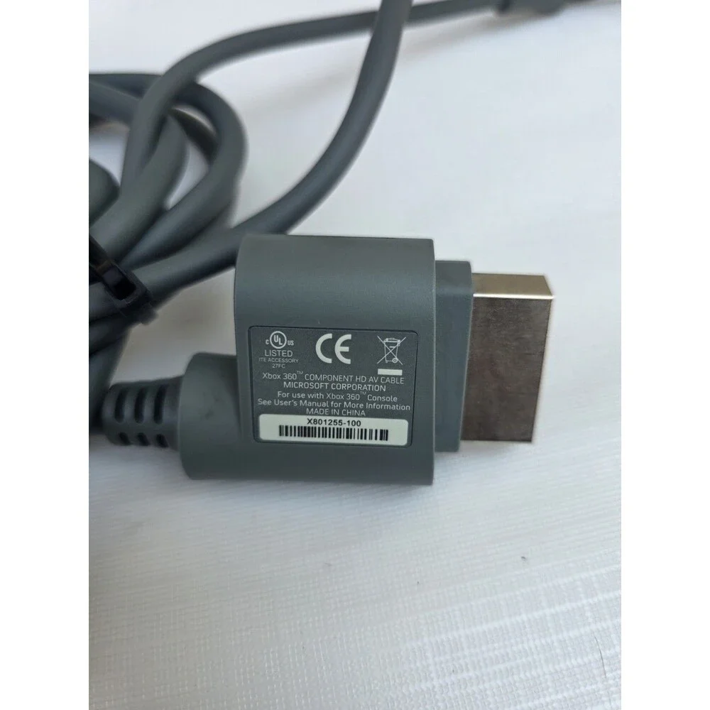 Genuine Original OEM Microsoft Xbox 360 Component Video HD A/V AV Cable/Cables